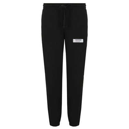 Black Cotton Men Sweatpant-Diego Venturino-LabelTerrace.com