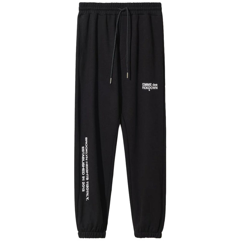 Black Cotton Men Sweatpants