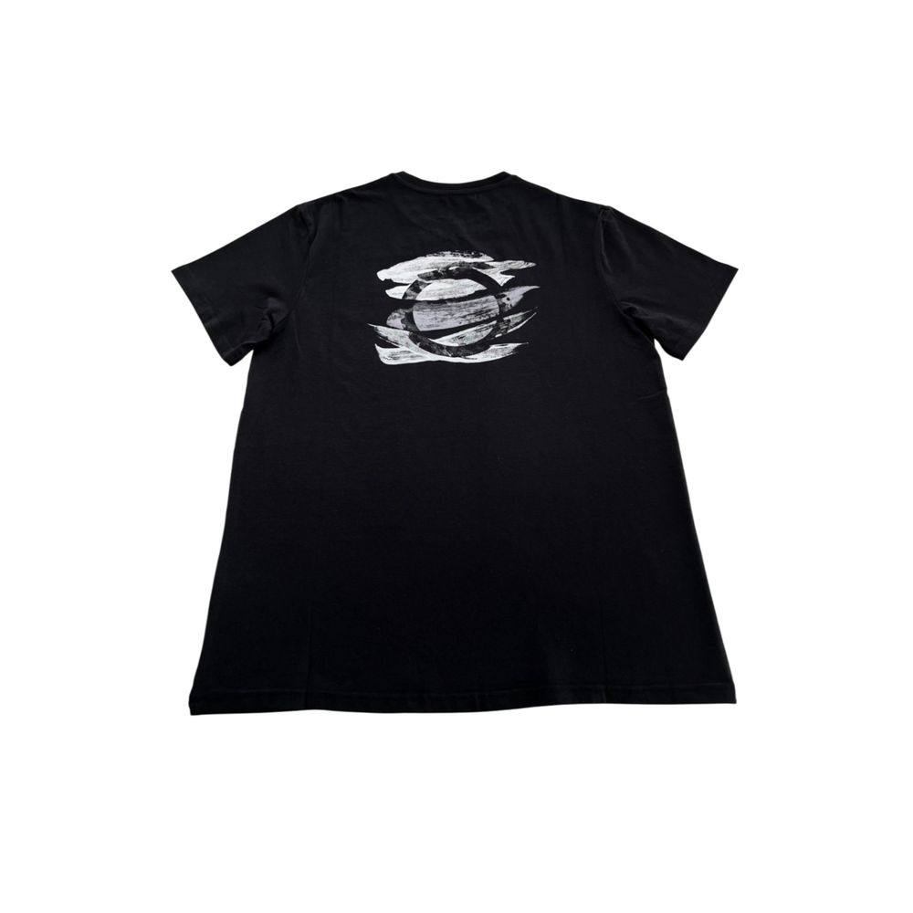 Black Cotton Men T-Shirt-Trussardi Beachwear-LabelTerrace.com