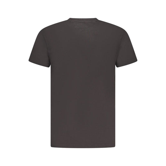 Black Cotton Men T-Shirt
