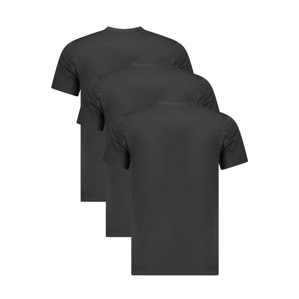 Black Cotton Men T-Shirt