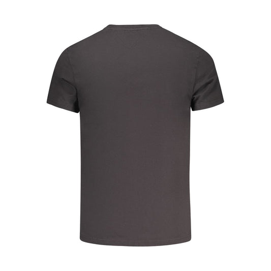 Black Cotton Men T-Shirt