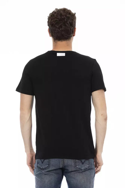 Black Cotton Men T-Shirt-Bikkembergs-LabelTerrace.com