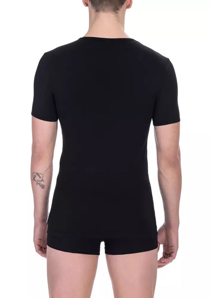 Black Cotton Men T-Shirt Pack-Bikkembergs-LabelTerrace.com