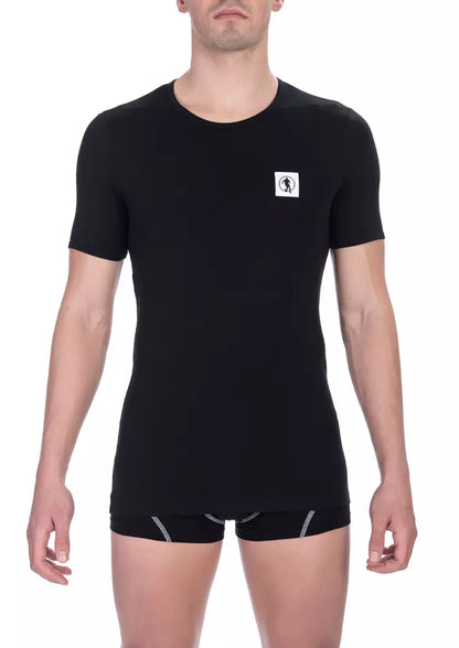 Black Cotton Men T-Shirt Pack-Bikkembergs-LabelTerrace.com
