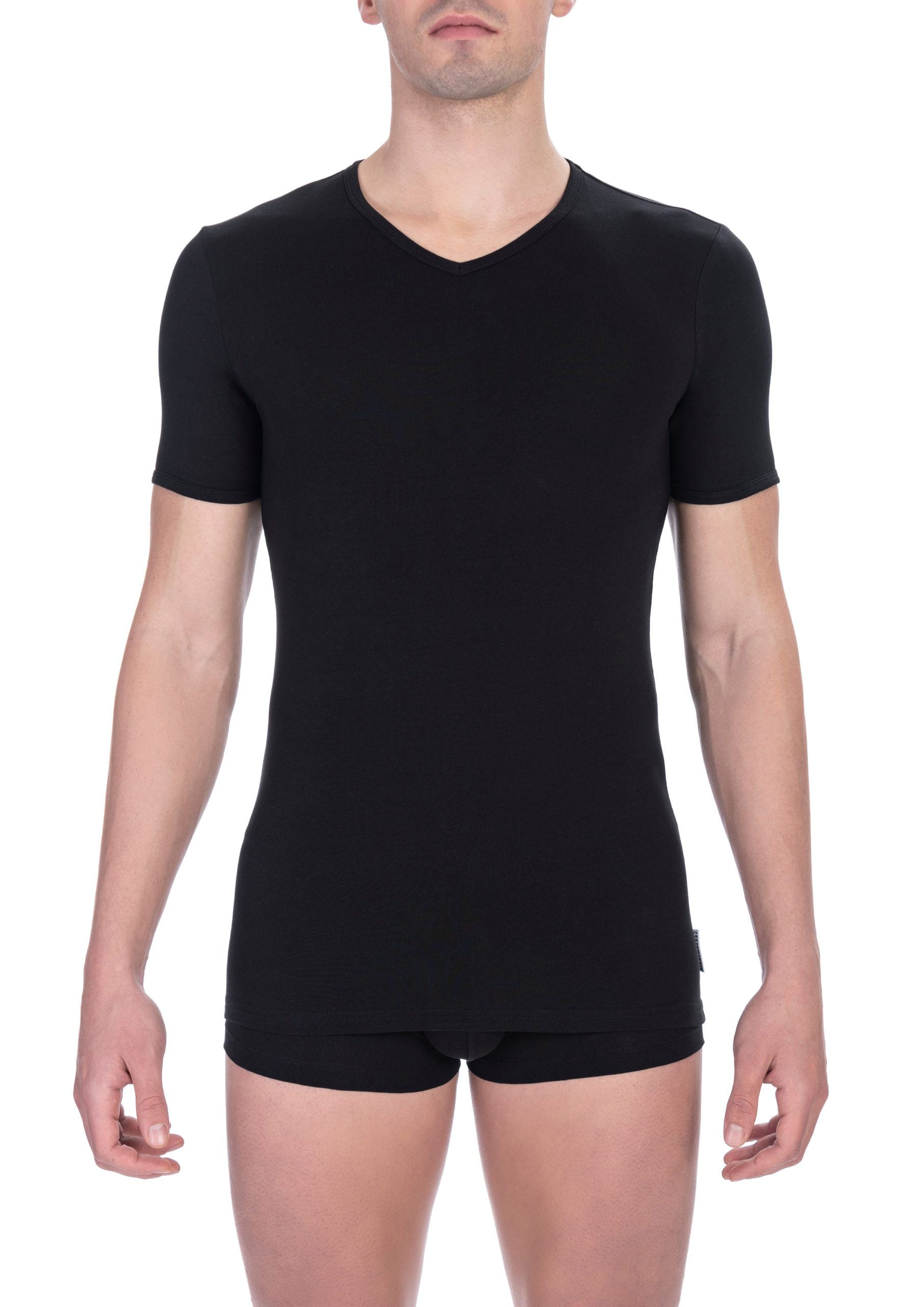 Black Cotton Men T-Shirt-Bikkembergs-LabelTerrace.com