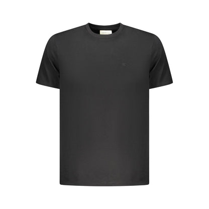 Black Cotton Men T-Shirt