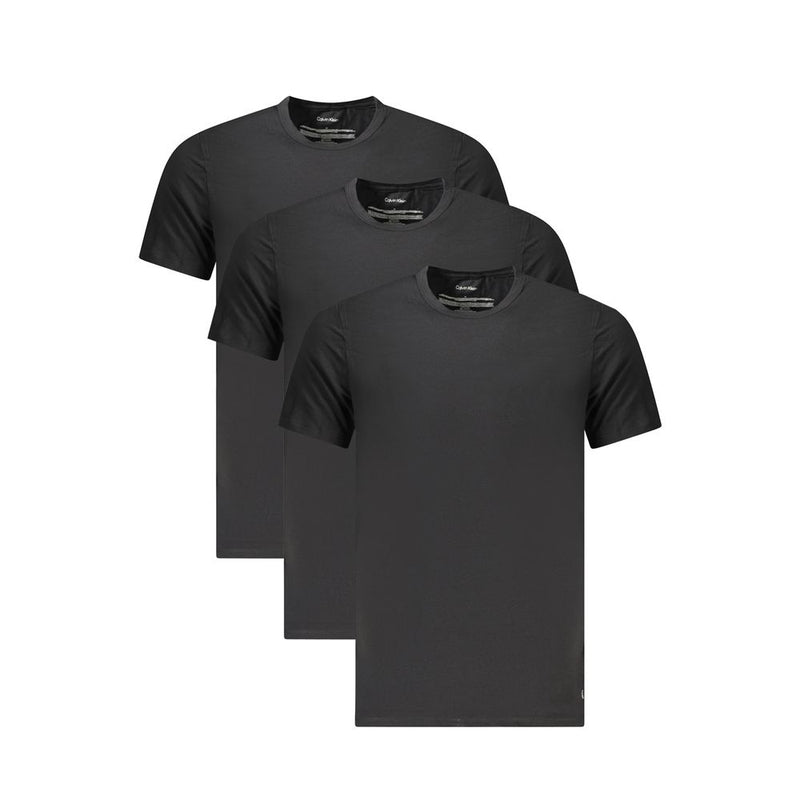 Black Cotton Men T-Shirt