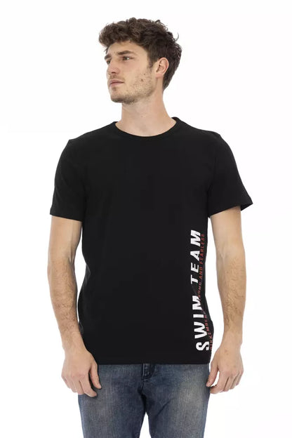 Black Cotton Men T-Shirt-Bikkembergs-LabelTerrace.com