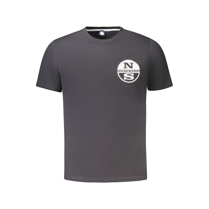 Black Cotton Men T-Shirt-North Sails-LabelTerrace.com