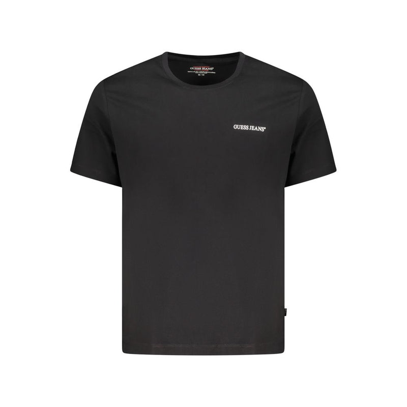 Black Cotton Men T-Shirt