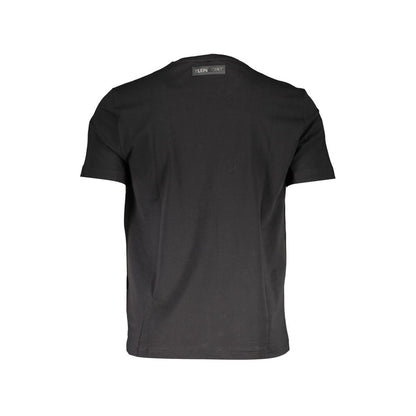 Black Cotton Men TShirt-Plein Sport-LabelTerrace.com