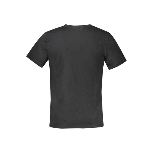 Black Cotton Men TShirt-Tommy Hilfiger-LabelTerrace.com