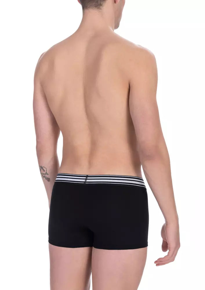 Black Cotton Men's Trunk Pack