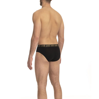 "Black Cotton Men Brief Pack"