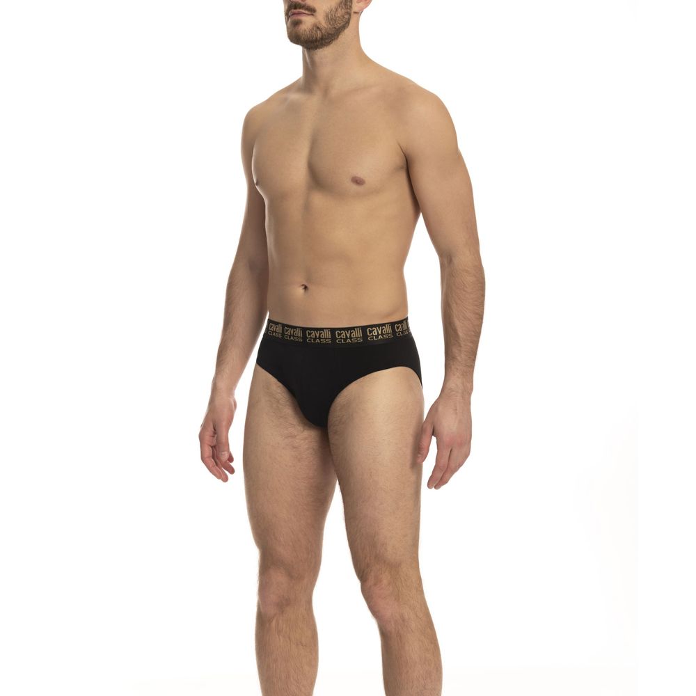 "Black Cotton Men Brief Pack"