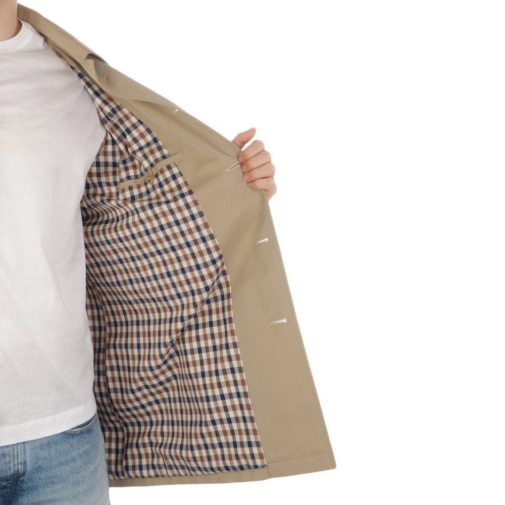 Black Cotton Men's Coat