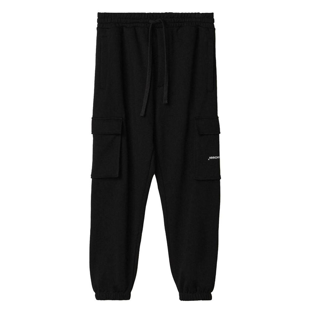 Black Cotton Men's Pant-Hinnominate-LabelTerrace.com