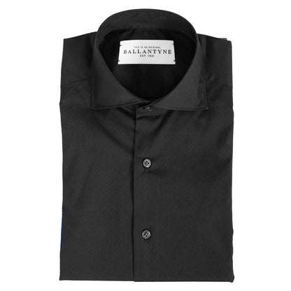 Black Cotton Men's Shirt
