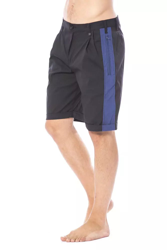 Black Cotton Men's Short-Verri-LabelTerrace.com