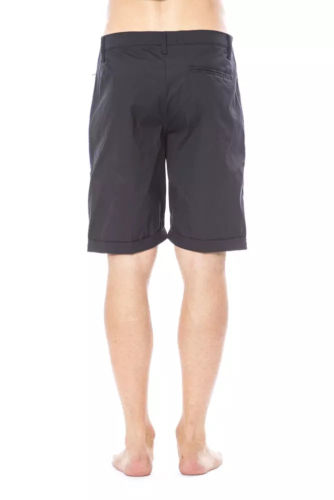 Black Cotton Men's Short-Verri-LabelTerrace.com