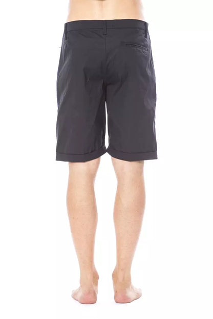 Black Cotton Men's Short-Verri-LabelTerrace.com