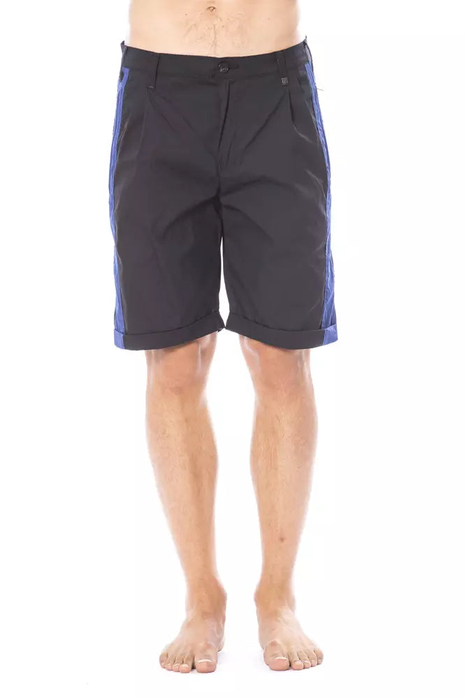 Black Cotton Men's Short-Verri-LabelTerrace.com