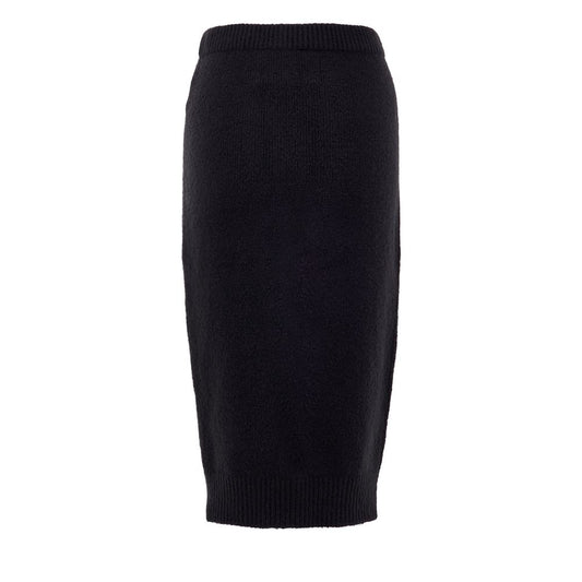 Black Cotton Midi Skirt-Tom Ford-LabelTerrace.com