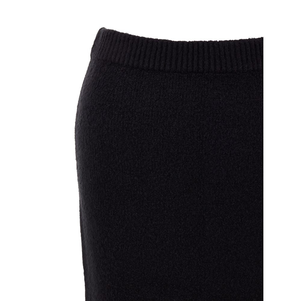 Black Cotton Midi Skirt-Tom Ford-LabelTerrace.com
