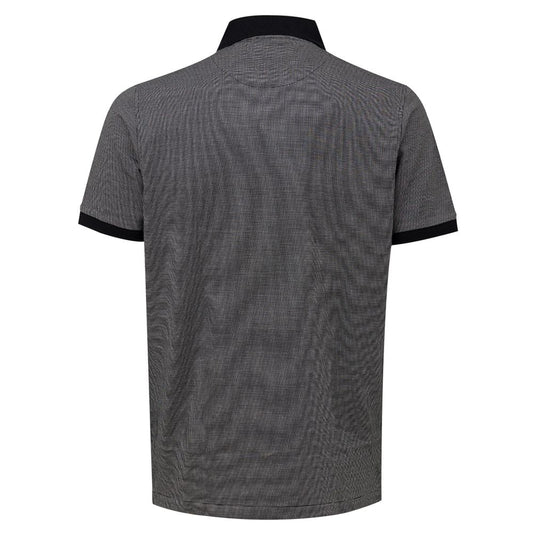 Black Cotton Polo Shirt-Dunhill-LabelTerrace.com