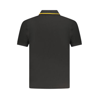 Black Cotton Polo Shirt