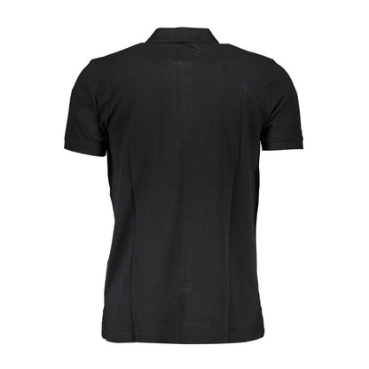 Black Cotton Polo Shirt
