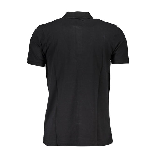 Black Cotton Polo Shirt