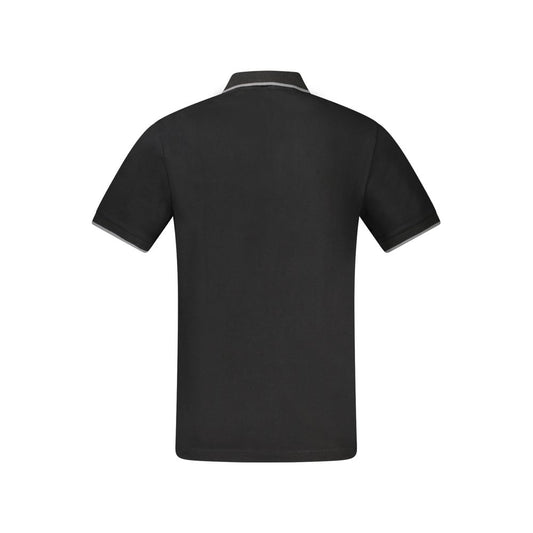 Black Cotton Polo Shirt