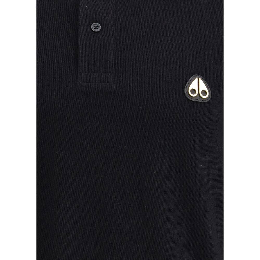 Black Cotton Polo Shirt