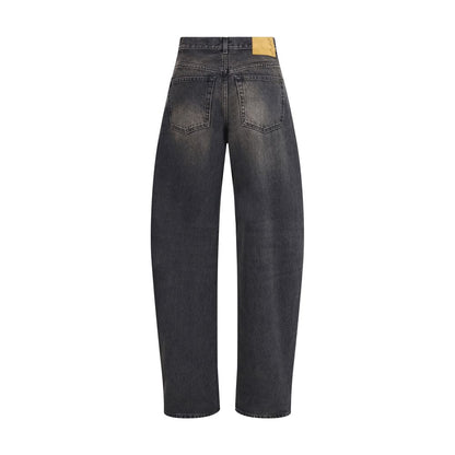 Black Cotton Relaxed Fit Jeans