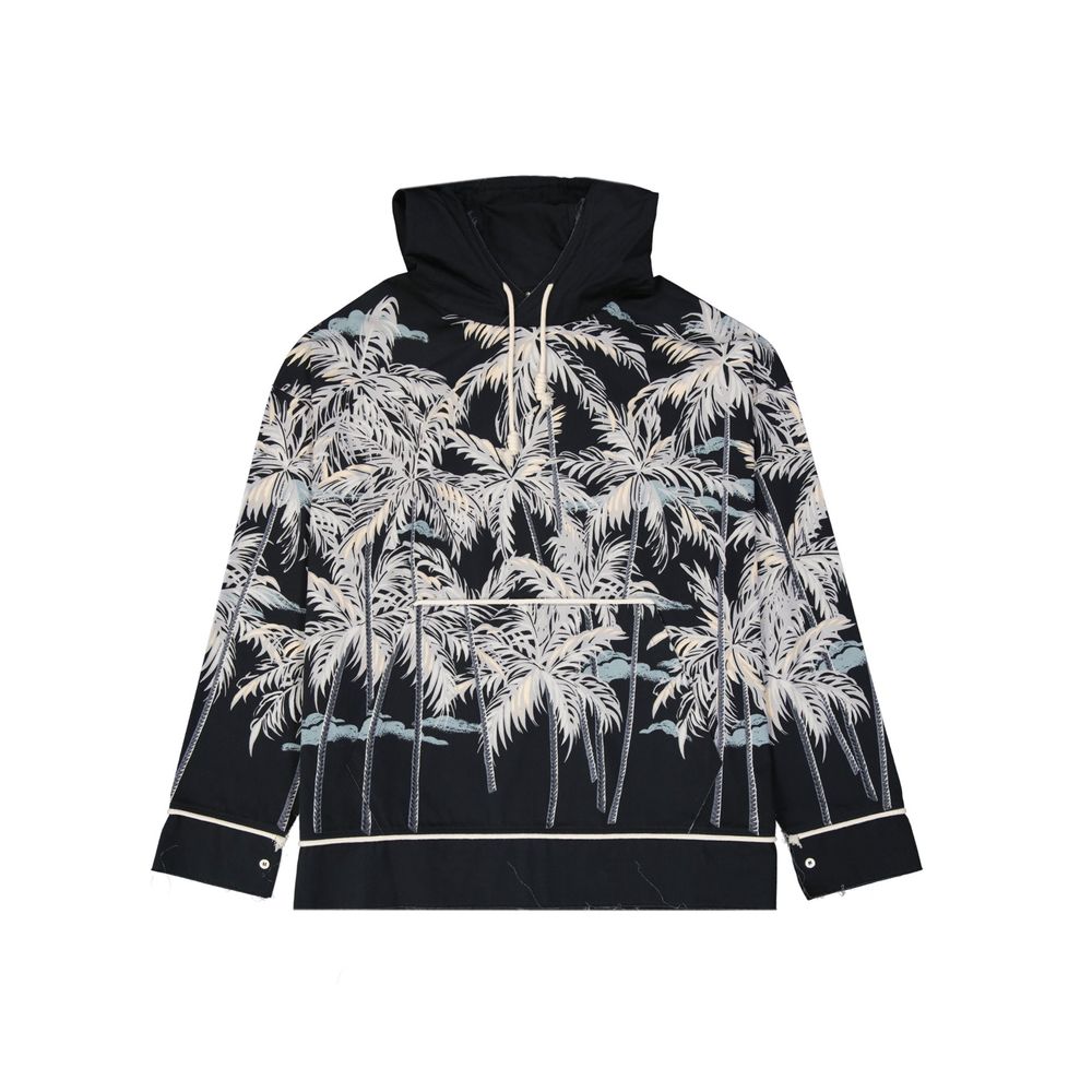 Hooded Printed Shirt-Palm Angels-LabelTerrace.com