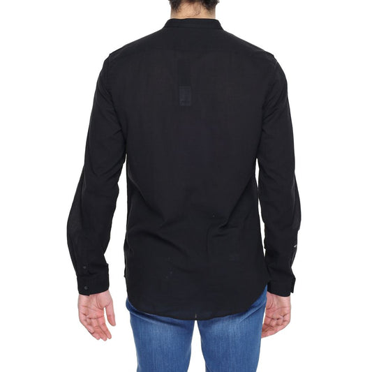 Black Cotton Shirt-Antony Morato-LabelTerrace.com