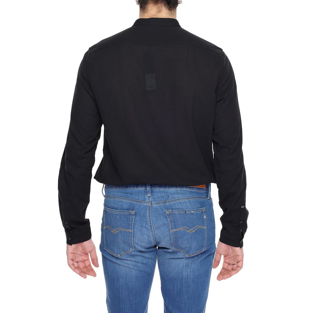 Black Cotton Shirt-Antony Morato-LabelTerrace.com