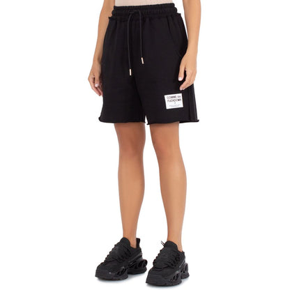Black Cotton Short-Comme Des Fuckdown-LabelTerrace.com