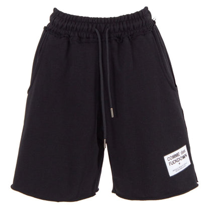 Black Cotton Short-Comme Des Fuckdown-LabelTerrace.com