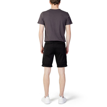 Black Cotton Shorts