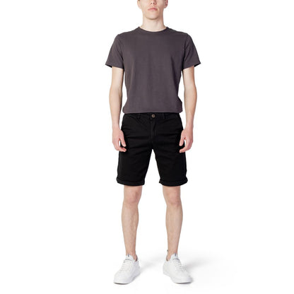 Black Cotton Shorts