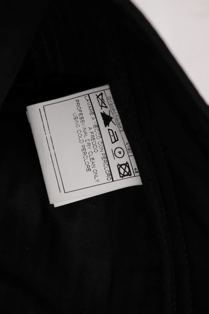 Black Cotton Slim Fit Casual Pants-Ermanno Scervino-LabelTerrace.com