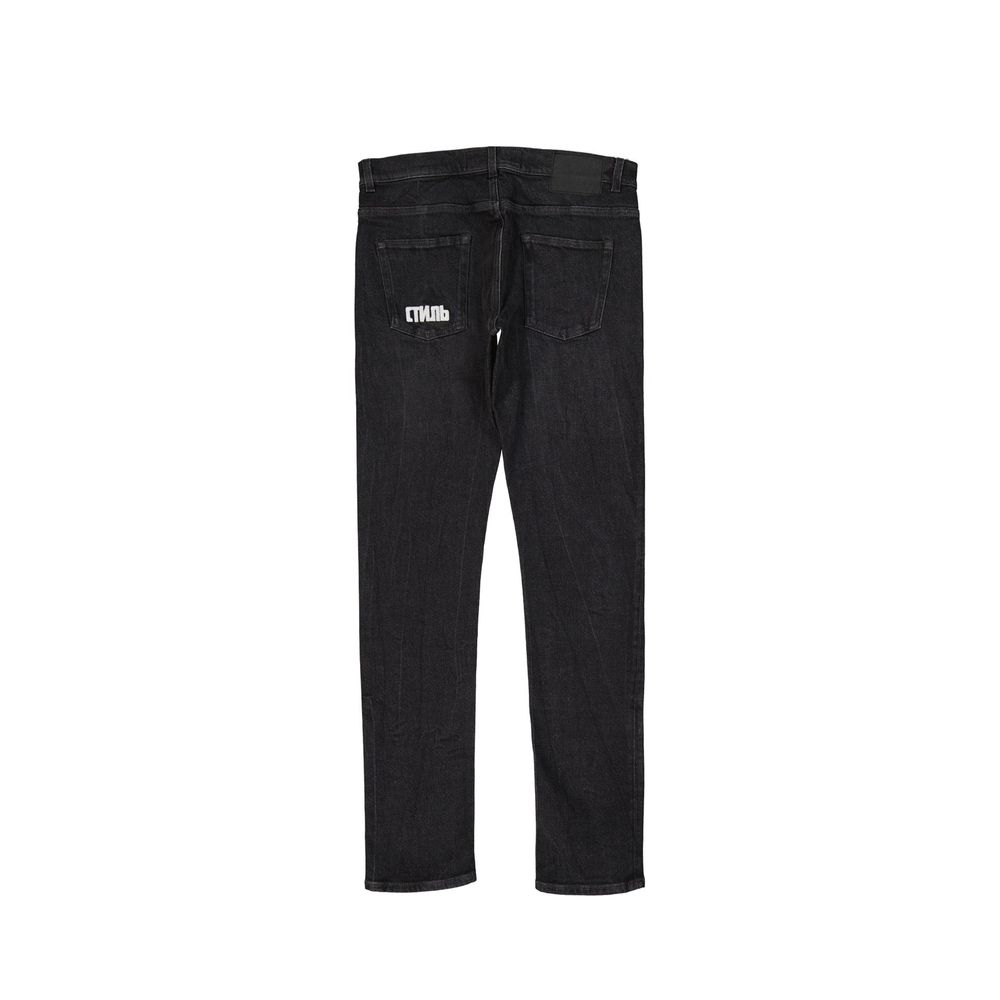 Cotton Denim Slim Jeans-Heron Preston-LabelTerrace.com