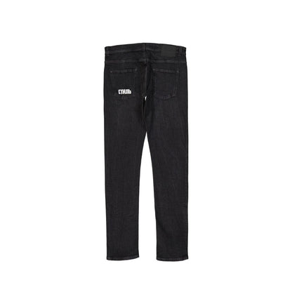 Cotton Denim Slim Jeans-Heron Preston-LabelTerrace.com