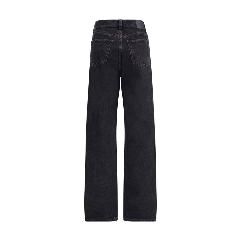 Black Cotton Slim Fit Jeans