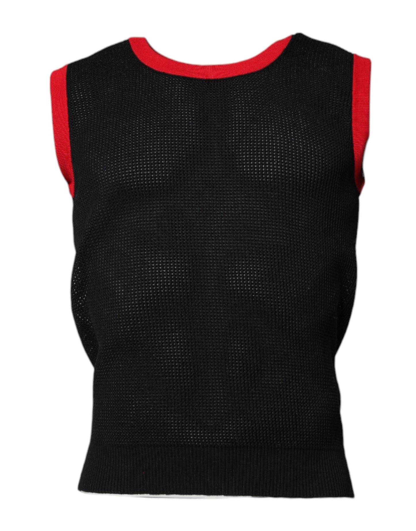 Black Cotton Slim Fit Round Neck T-shirt-Dolce & Gabbana-LabelTerrace.com