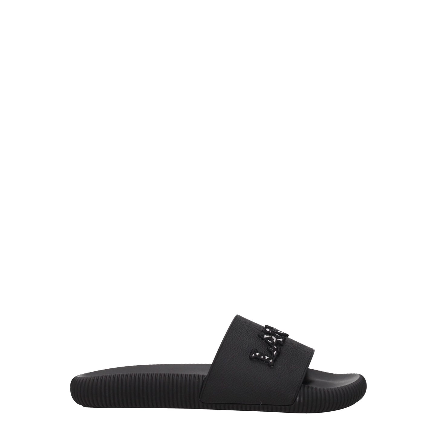 Black Cotton Slippers