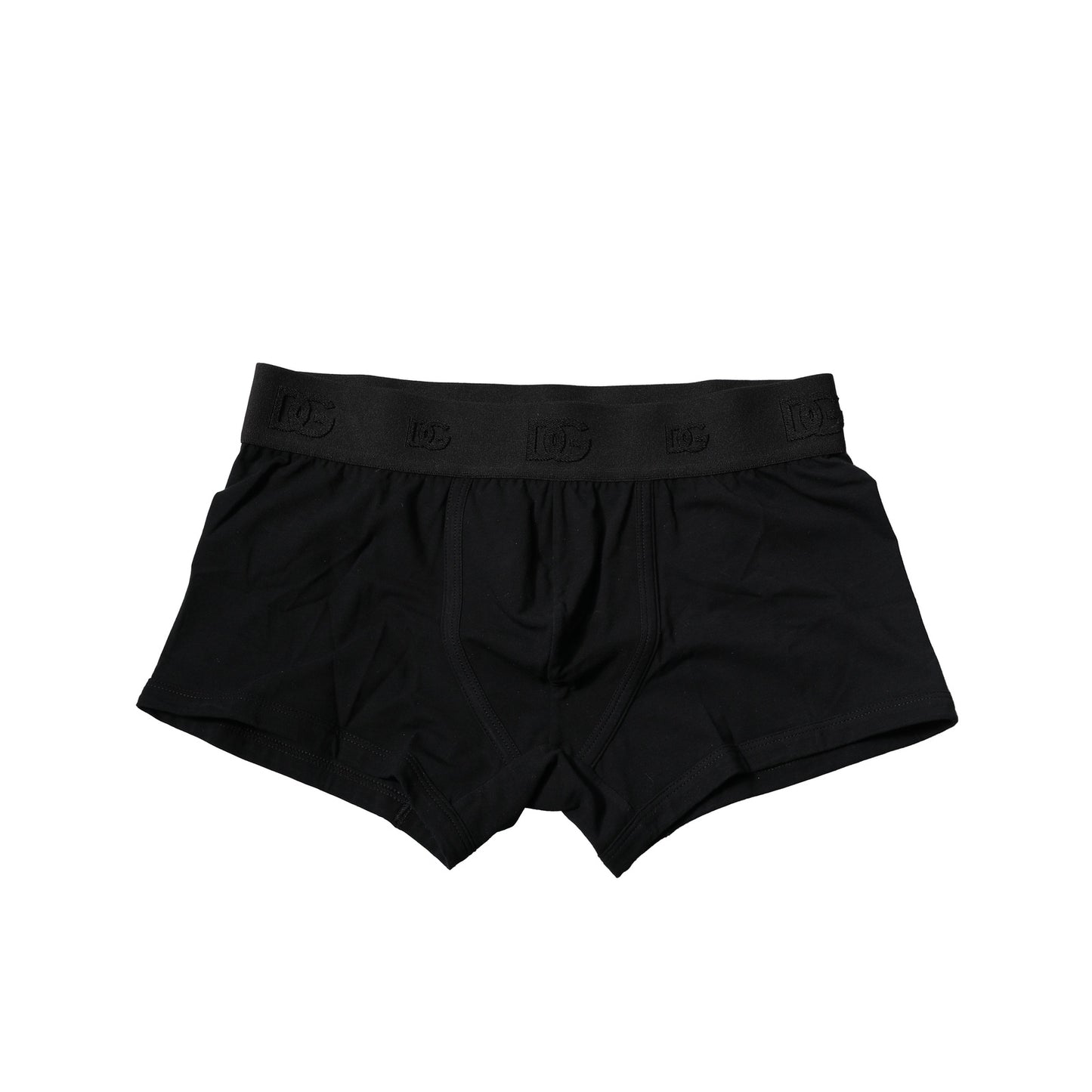 Black Cotton Stretch Regular Boxer Underwear-Dolce & Gabbana-LabelTerrace.com